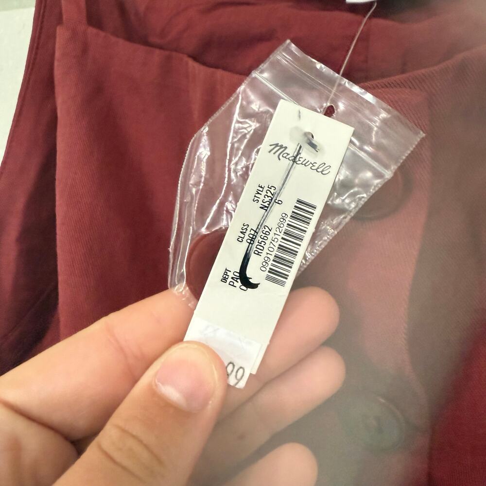 Madewell Rust Button-Front Blouse - image 4